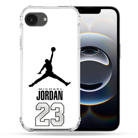 Coque Renforcée Pour Iphone 17e Jordan 23 Blanc