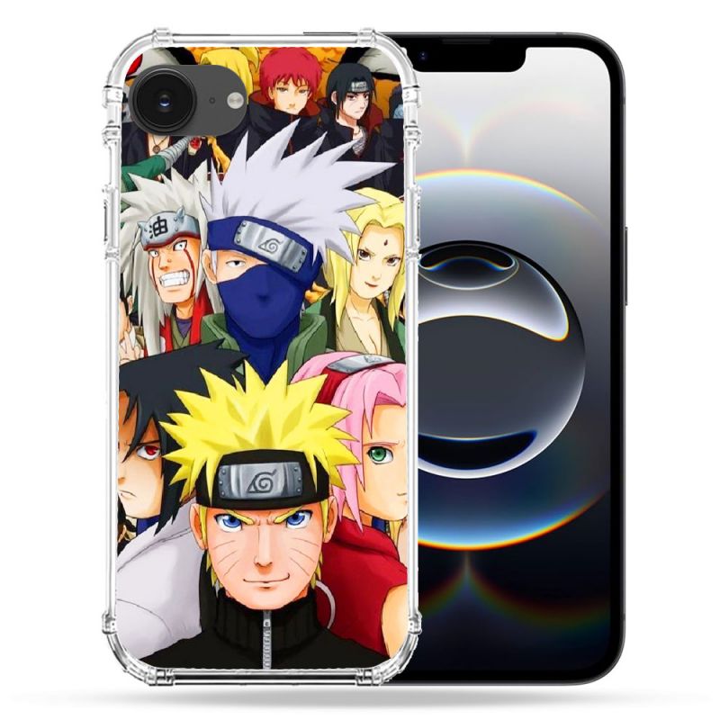 Coque Renforcée Pour Iphone 17e Manga Naruto Team