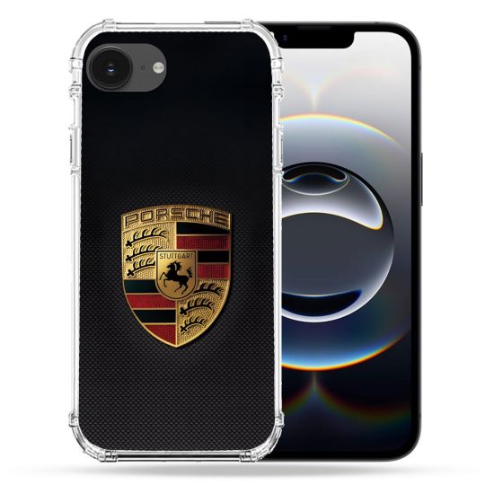 Coque Renforcée Pour Iphone 17e Porsche Carbone