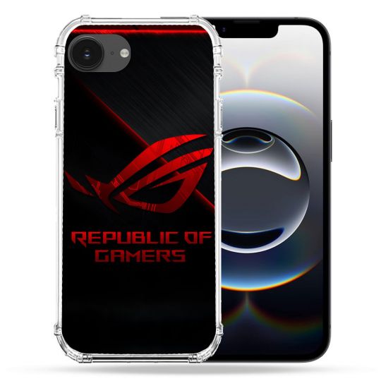 Coque Renforcée Pour Iphone 17e ROG Rouge