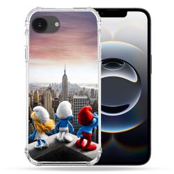 Coque Renforcée Pour Iphone 17e Schtroumpfs New York