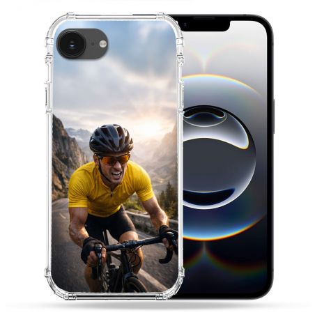 Coque Renforcée Pour Iphone 17e Sport Cyclisme Maillot Jaune