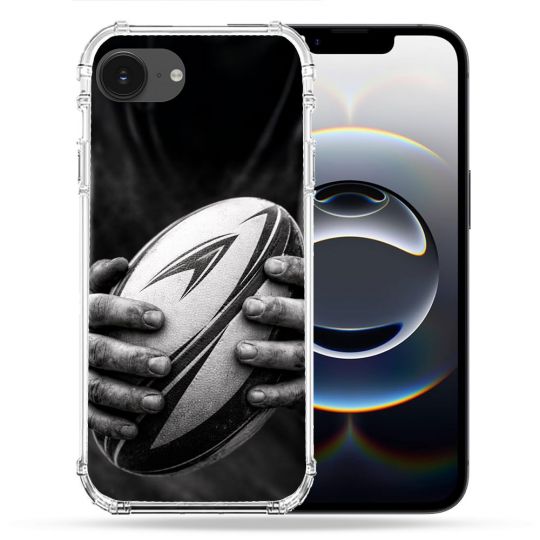 Coque Renforcée Pour Iphone 17e Sport Rugby Ballon Moderne