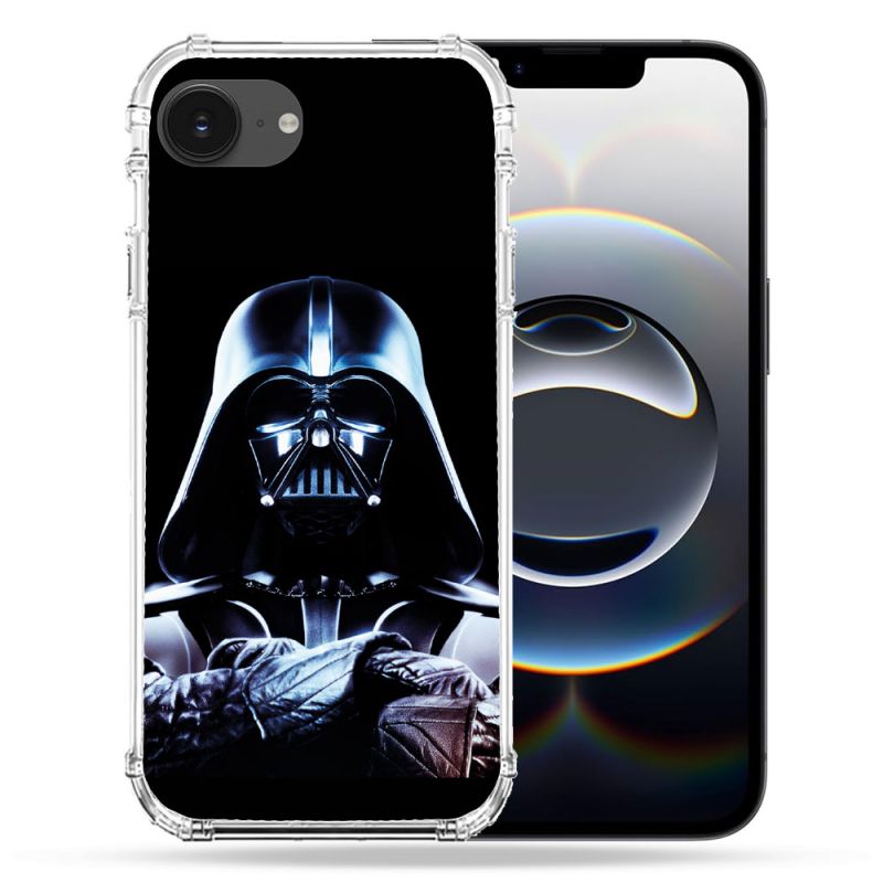 Coque Renforcée Pour Iphone 17e Star Wars - Dark Vador Noir