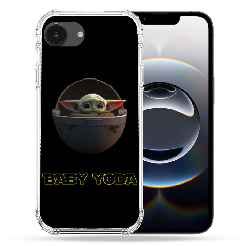 Coque Renforcée Pour Iphone 17e Star Wars - Yoda bebe noir