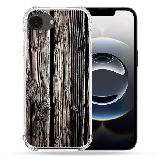 Coque Renforcée Pour Iphone 17e Texture Bois