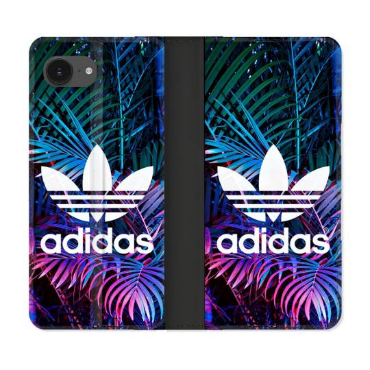Housse Cuir Portefeuille Pour Iphone 17e Adidas Palmier