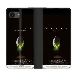 Housse Cuir Portefeuille Pour Iphone 17e Alien Affiche