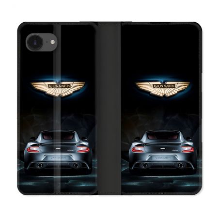 Housse Cuir Portefeuille Pour Iphone 17e Aston Martin