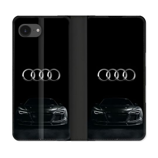 Housse Cuir Portefeuille Pour Iphone 17e Audi
