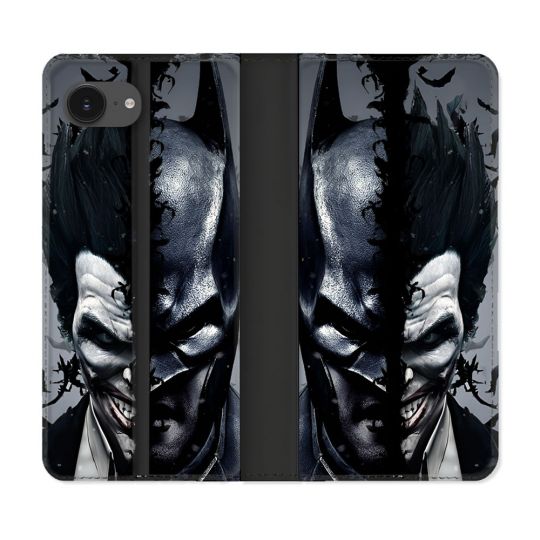 Housse Cuir Portefeuille Pour Iphone 17e Batman Joker