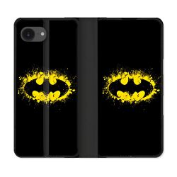 Housse Cuir Portefeuille Pour Iphone 17e Batman Logo