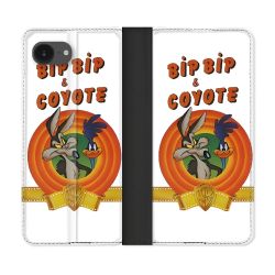 Housse Cuir Portefeuille Pour Iphone 17e Bip Bip Coyote