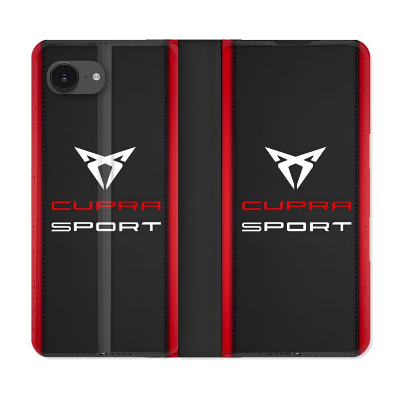 Housse Cuir Portefeuille Pour Iphone 17e Cupra