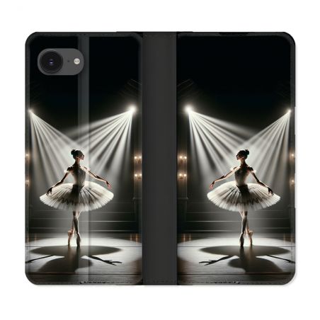 Housse Cuir Portefeuille Pour Iphone 17e Danseuse Lumière