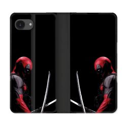 Housse Cuir Portefeuille Pour Iphone 17e Deadpool Epee