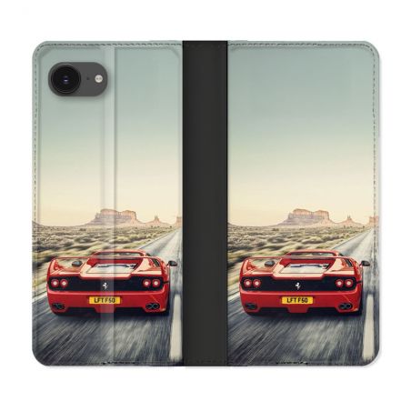Housse Cuir Portefeuille Pour Iphone 17e Ferrari F50
