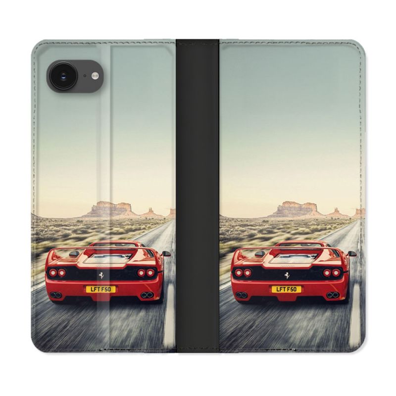 Housse Cuir Portefeuille Pour Iphone 17e Ferrari F50
