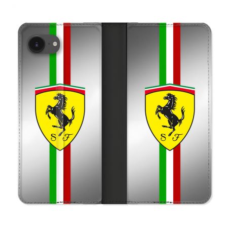 Housse Cuir Portefeuille Pour Iphone 17e Ferrari Ligne