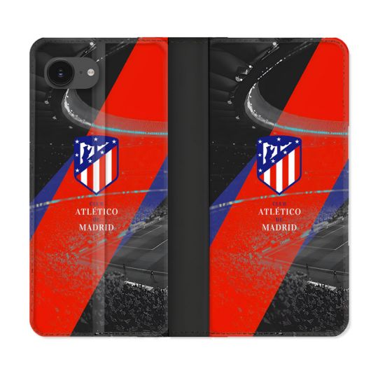 Housse Cuir Portefeuille Pour Iphone 17e Foot Athletico Madrid