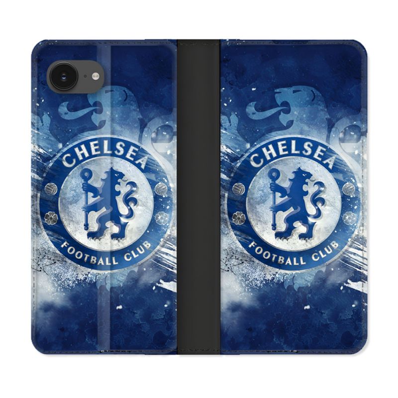 Housse Cuir Portefeuille Pour Iphone 17e Foot Chelsea
