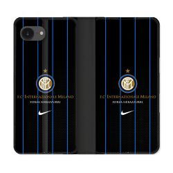 Housse Cuir Portefeuille Pour Iphone 17e Foot Inter Milan