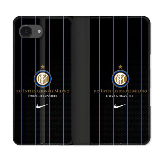 Housse Cuir Portefeuille Pour Iphone 17e Foot Inter Milan