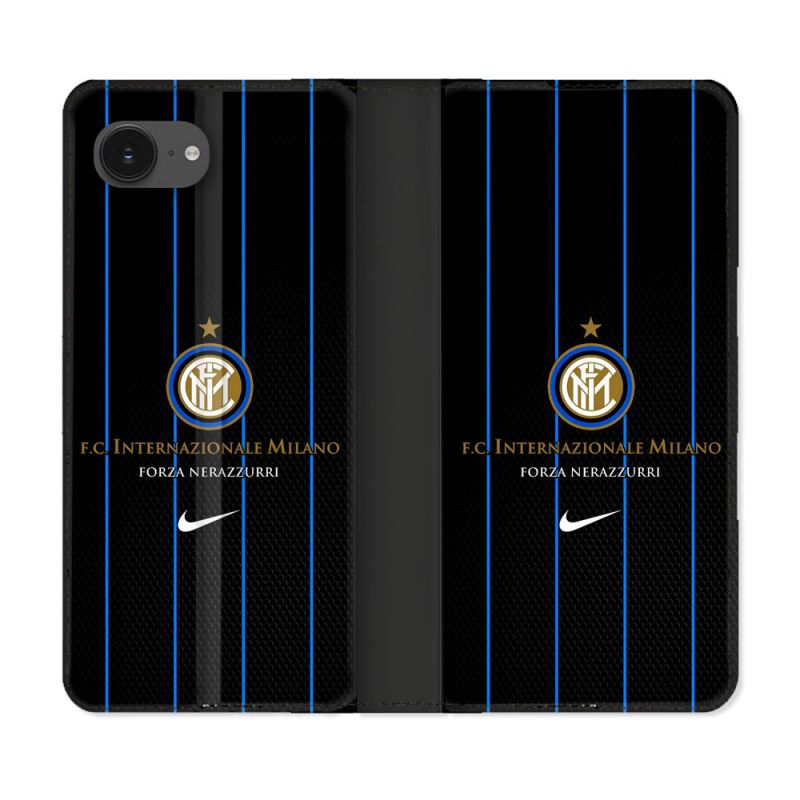 Housse Cuir Portefeuille Pour Iphone 17e Foot Inter Milan