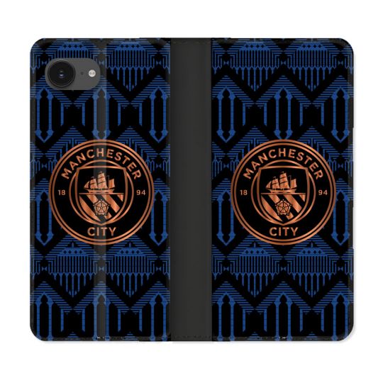 Housse Cuir Portefeuille Pour Iphone 17e Foot Manchester City