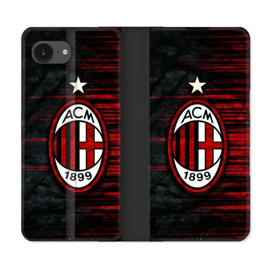 Housse Cuir Portefeuille Pour Iphone 17e Foot Milan AC