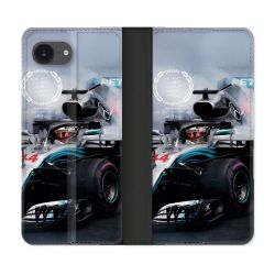 Housse Cuir Portefeuille Pour Iphone 17e Formule 1 F1 Mercedes Petronas