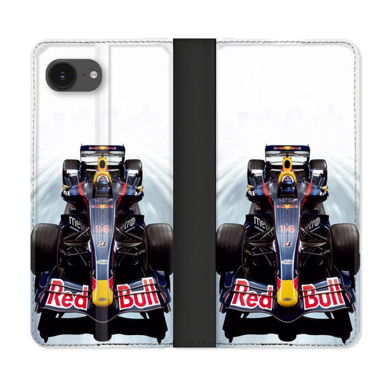 Housse Cuir Portefeuille Pour Iphone 17e Formule 1 F1 Red Bull