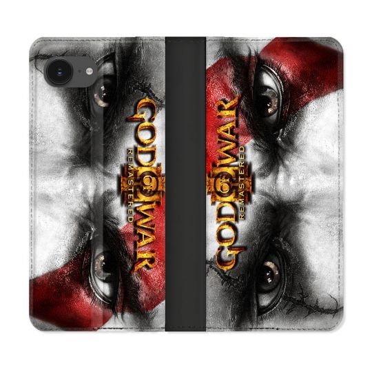 Housse Cuir Portefeuille Pour Iphone 17e God Of War GOW