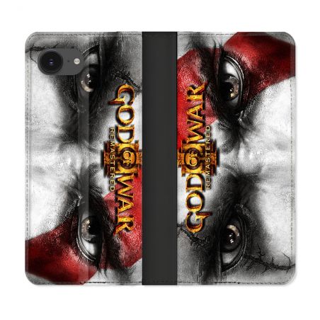 Housse Cuir Portefeuille Pour Iphone 17e God Of War GOW