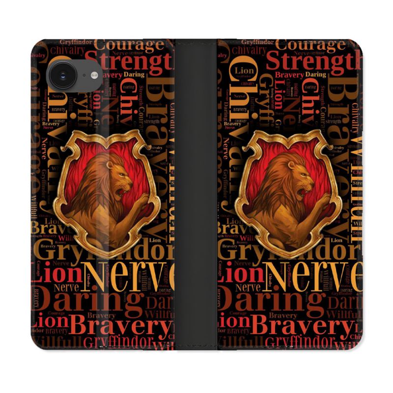 Housse Cuir Portefeuille Pour Iphone 17e Harry Potter Griffondor