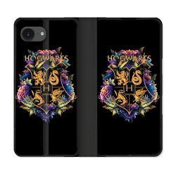 Housse Cuir Portefeuille Pour Iphone 17e Harry Potter Hogwarts