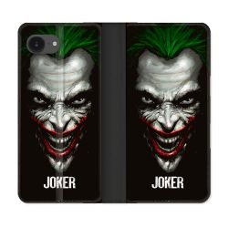 Housse Cuir Portefeuille Pour Iphone 17e Joker Noir