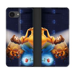 Housse Cuir Portefeuille Pour Iphone 17e La Belle et La Bête