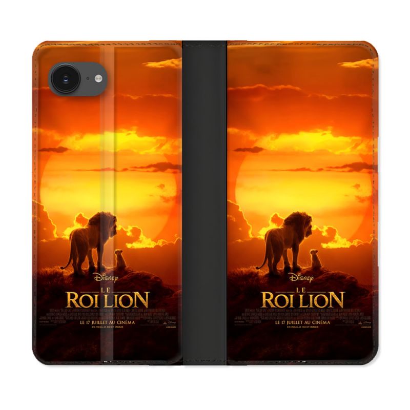 Housse Cuir Portefeuille Pour Iphone 17e Le Roi Lion Affiche