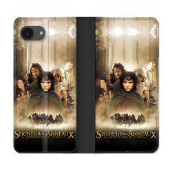 Housse Cuir Portefeuille Pour Iphone 17e Le seigneur Des Anneaux Affiche