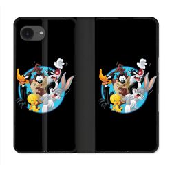 Housse Cuir Portefeuille Pour Iphone 17e Looney Tunes