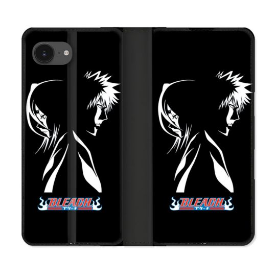 Housse Cuir Portefeuille Pour Iphone 17e Manga Bleach Duo