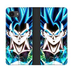 Housse Cuir Portefeuille Pour Iphone 17e Manga Dragon Ball Gogeta Visage
