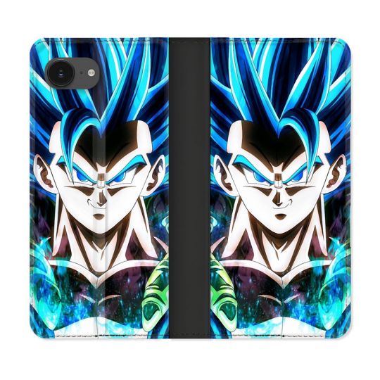 Housse Cuir Portefeuille Pour Iphone 17e Manga Dragon Ball Gogeta Visage