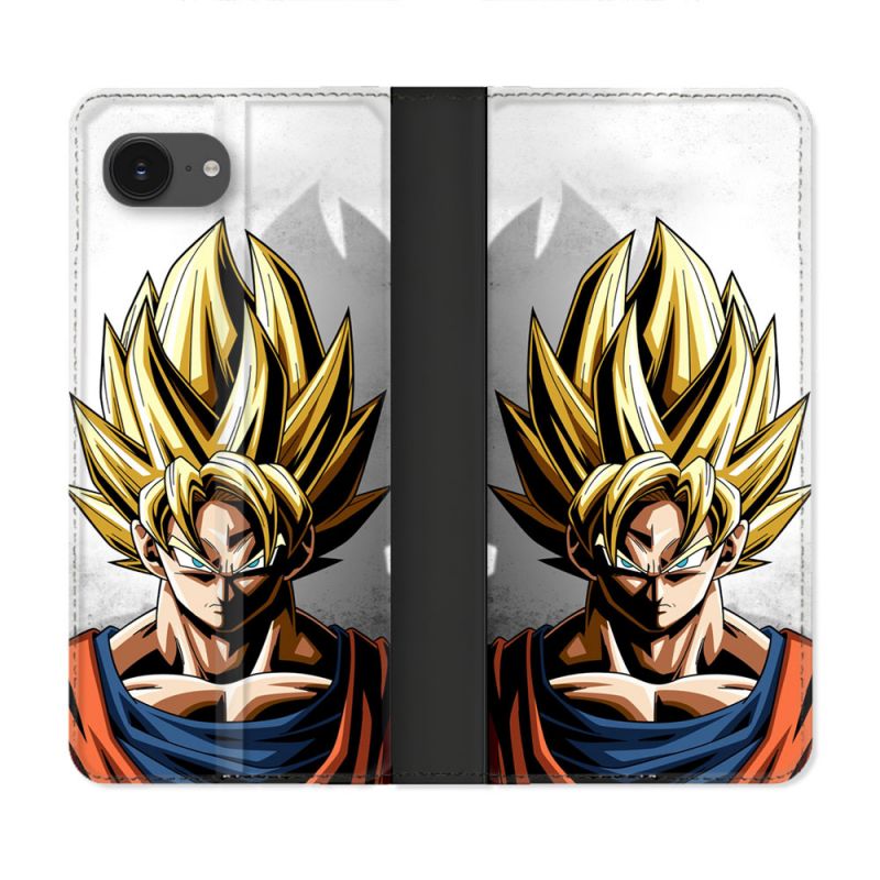 Housse Cuir Portefeuille Pour Iphone 17e Manga Dragon Ball Sangoku Portrait