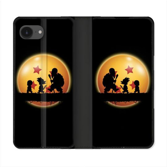 Housse Cuir Portefeuille Pour Iphone 17e Manga Dragon Ball Vintage