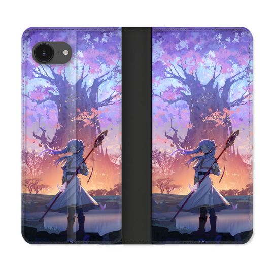 Housse Cuir Portefeuille Pour Iphone 17e Manga Frieren