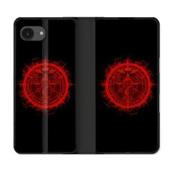 Housse Cuir Portefeuille Pour Iphone 17e Manga Fullmetal Alchemist Logo