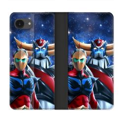 Housse Cuir Portefeuille Pour Iphone 17e Manga Goldorak