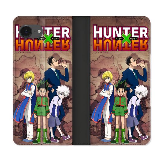 Housse Cuir Portefeuille Pour Iphone 17e Manga Hunter X Hunter Vintage
